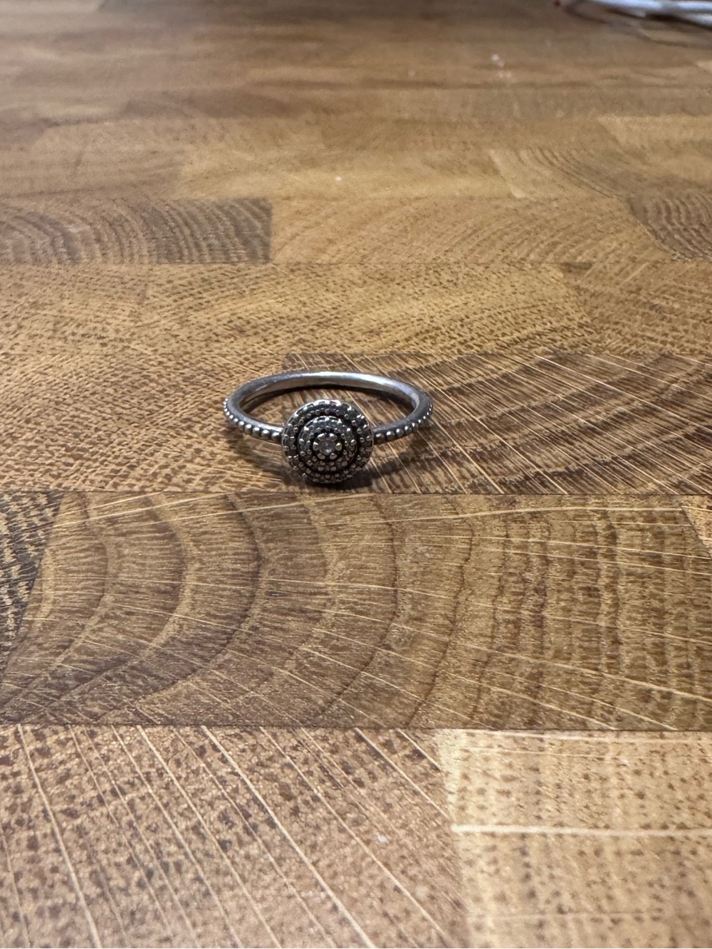 Pandora Sterling Silver Dot Halo Ring - Silver
